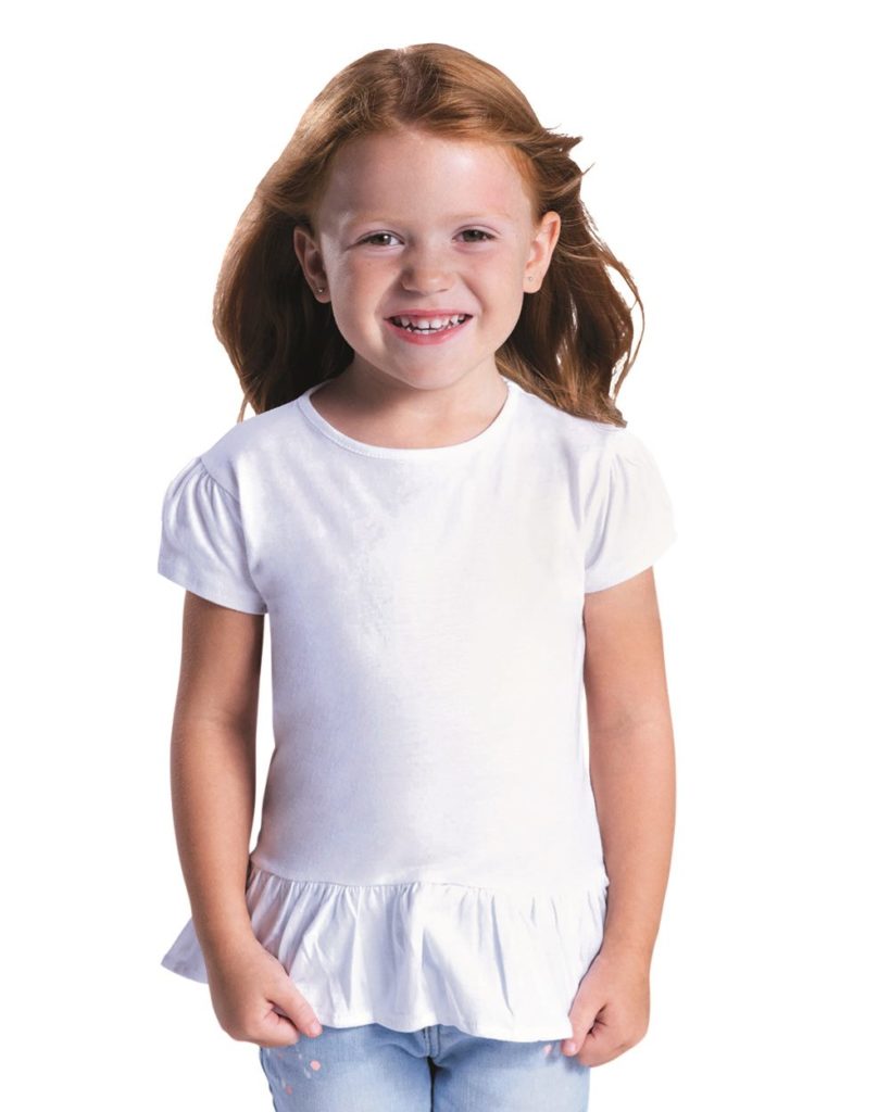 Toddler Ruffle Fine Jersey Tee