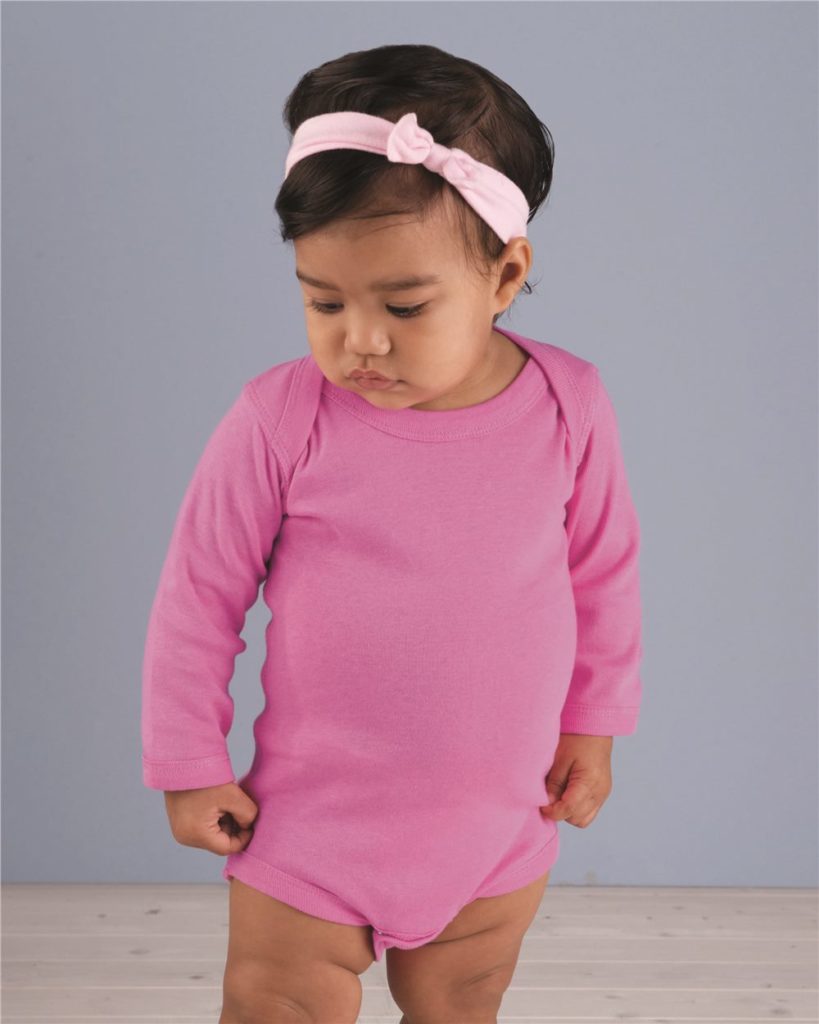 Infant Long Sleeve Baby Rib Bodysuit